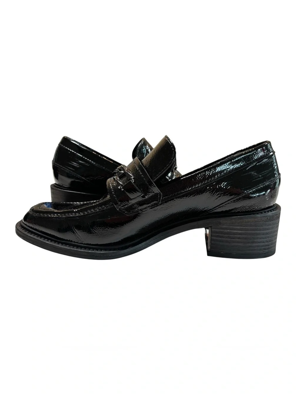Kennel & Schmenger Black Patent Leather Penny Loafers